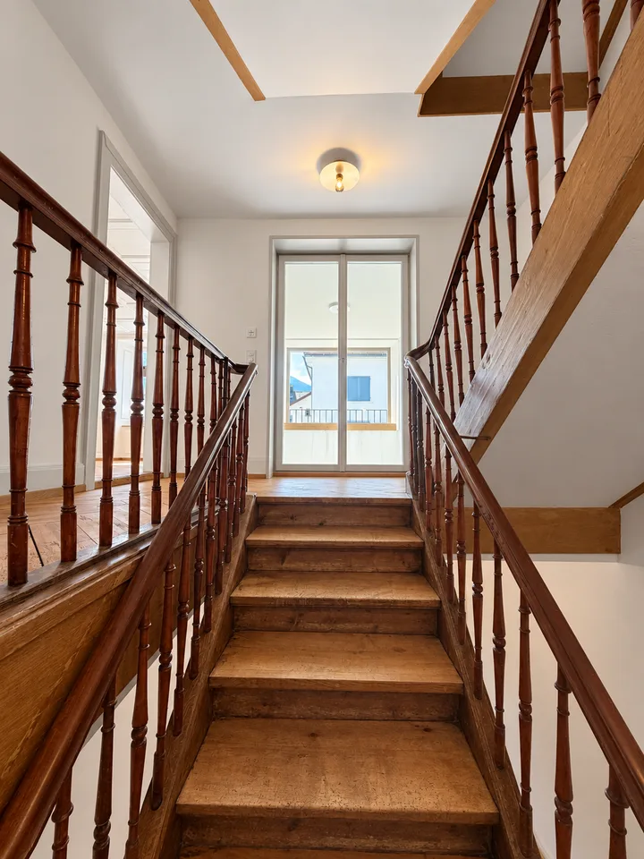 Charming 5.5-room row house in a quiet yet central location in Ennenda