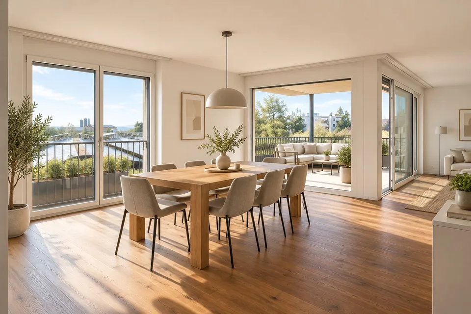 Bonheur au domicile dans le vert – appartement spacieux 4.5 pièces à Samstagern