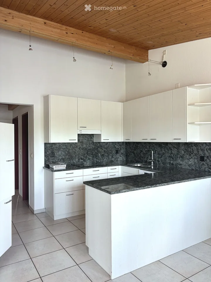 Appartamento mansardato luminoso 5.5 locali con grande terrazza sul tetto - disponibile immediatamente