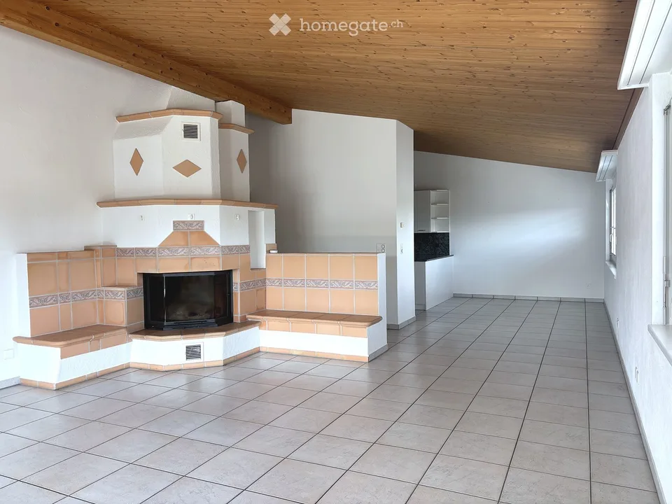 Appartamento mansardato luminoso 5.5 locali con grande terrazza sul tetto - disponibile immediatamente