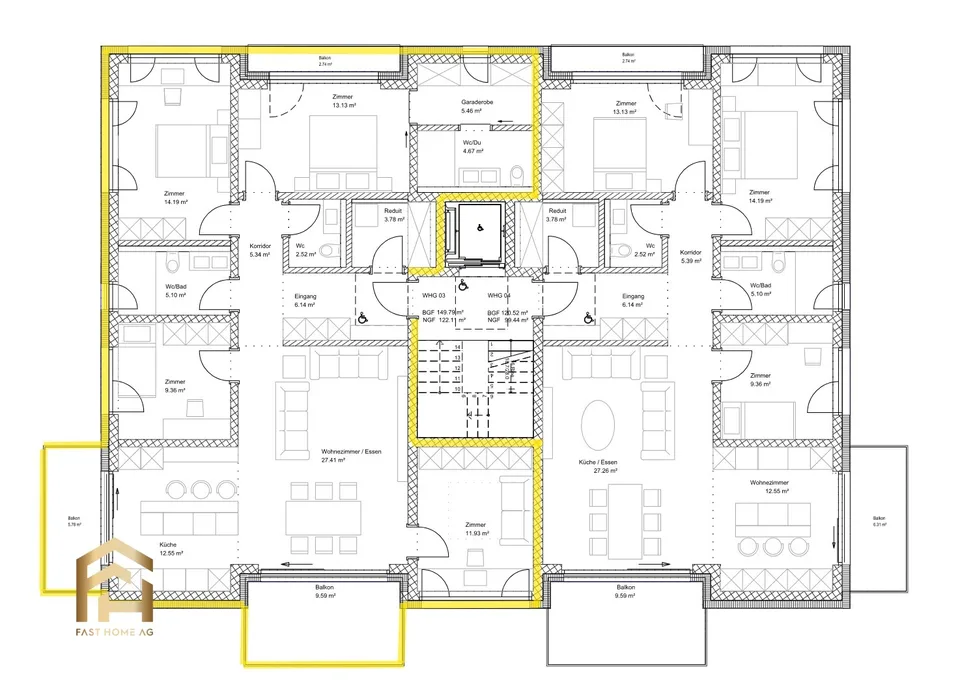 Exklusives Neubau-Projekt: Hochwertige 5.5-Zimmer-Wohnung – Foto 13 von 13