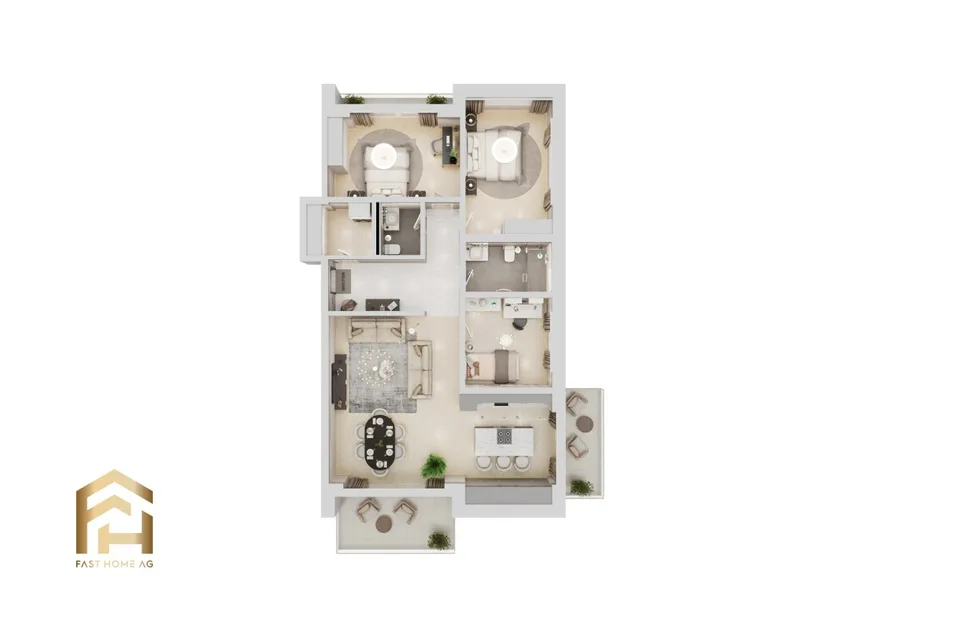 Progetto di costruzione nuovo esclusivo: Appartamento elegante di 2,5 locali – foto 8 di 12