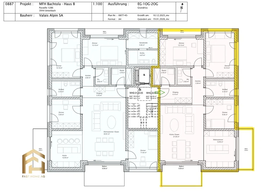 Exklusives Neubau-Projekt: grosszügige 4.5 ZWG – Foto 11 von 12