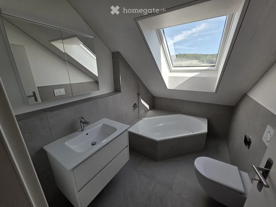 Modern wohnen im Dorfkern – 4.5-Zimmer-Neubauwohnung in Schneisingen