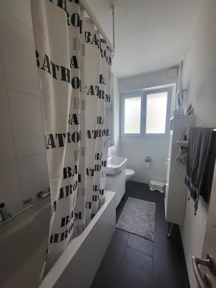 Moderne 3-Zimmer-Wohnung mit Balkon und Seenähe in Hünibach