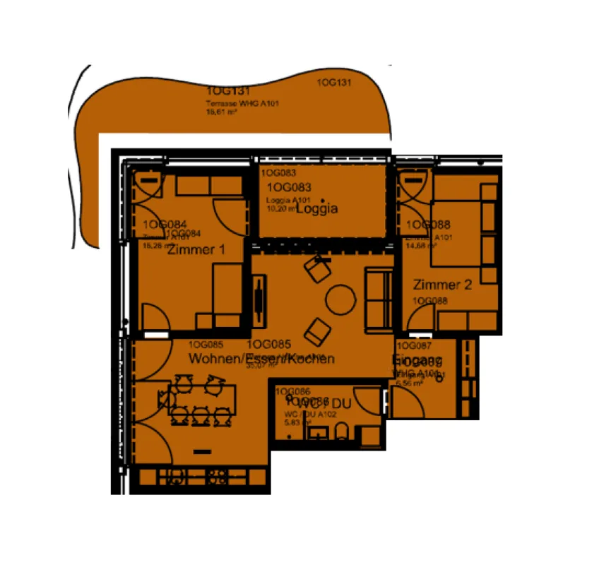 Top moderne 3.5-Zimmer-Wohnung im Zentrum von Wittenbach