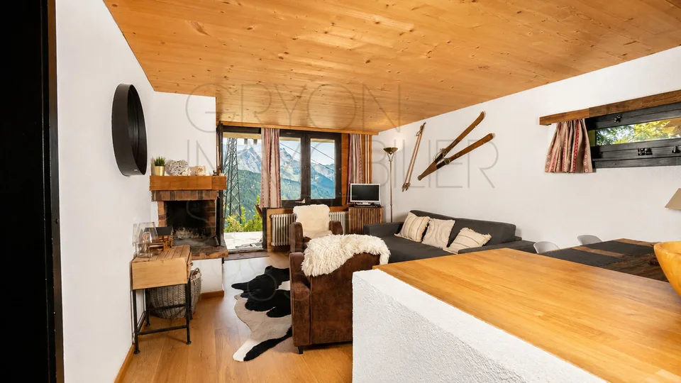 Alpe des Chaux – 2,5 pièces rénové avec terrasse et vue – photo 3 sur 9