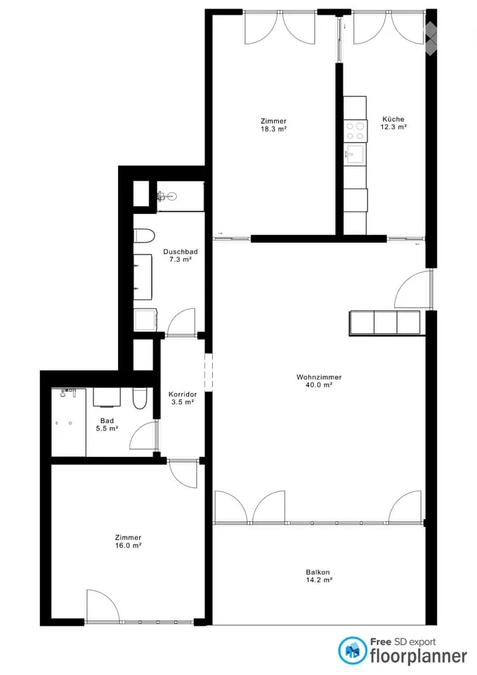 Helle 3.5-Zi.-Whg. mit 112 m², sonnigem Balkon & inkl.Tiefgaragenplatz – Foto 20 von 20