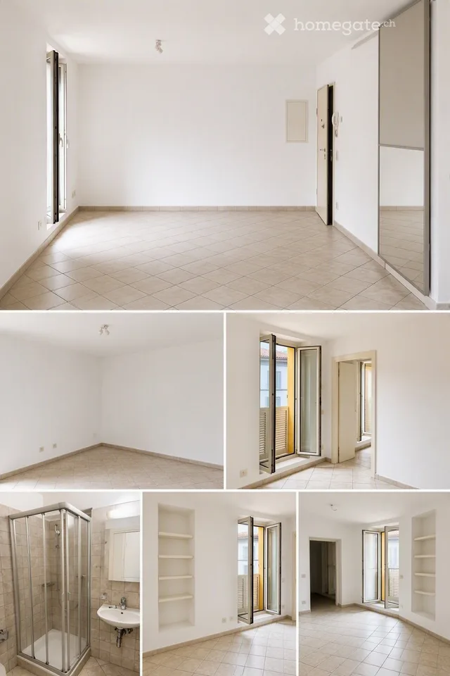 2.5 rooms with balcony and lake view in the heart of Bissone