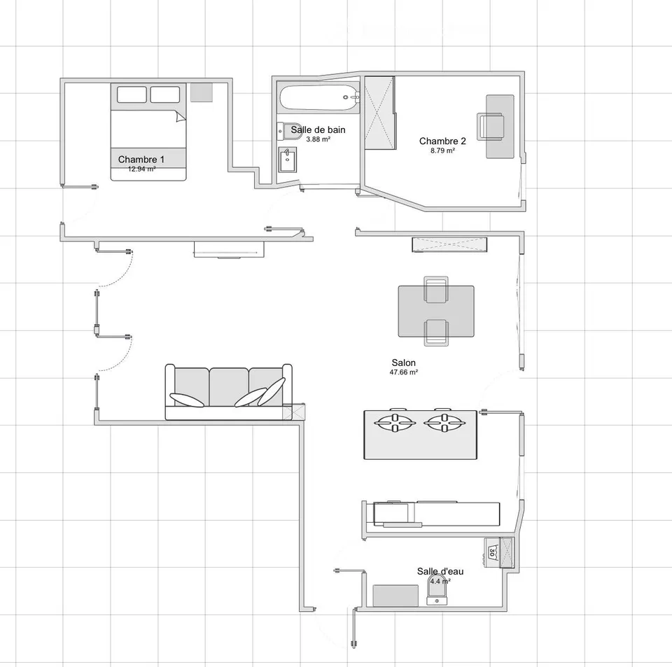Schönes 3.5-Zimmer-Apartment - 87m2 - Sion Zentrum – Foto 3 von 5