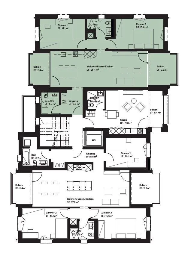 Moderne 3.5-Zimmerwohnung an ruhiger Wohnlage