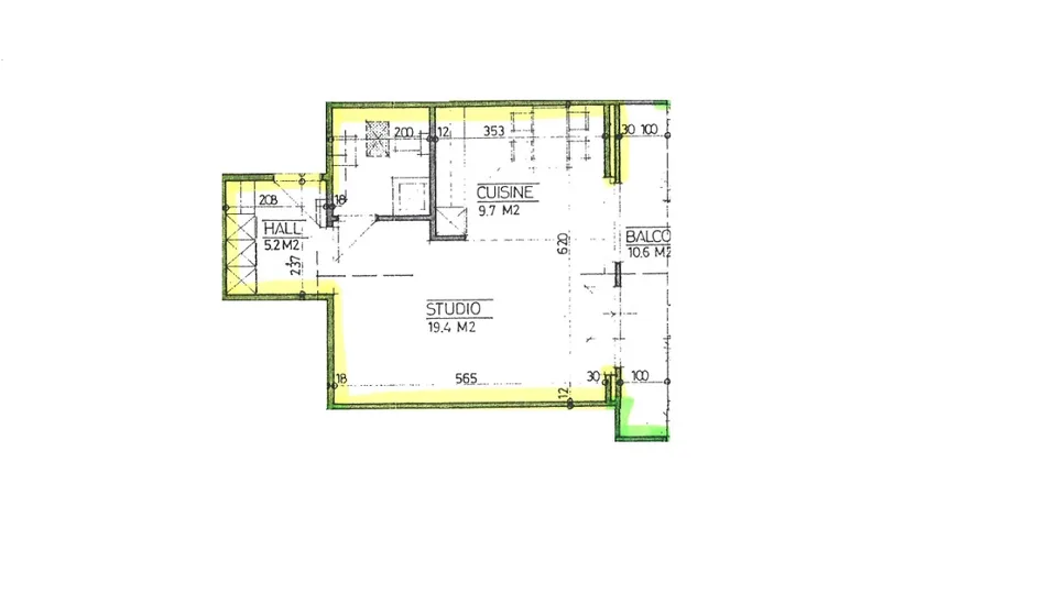 Joli appartement de 1½ pièces avec balcon