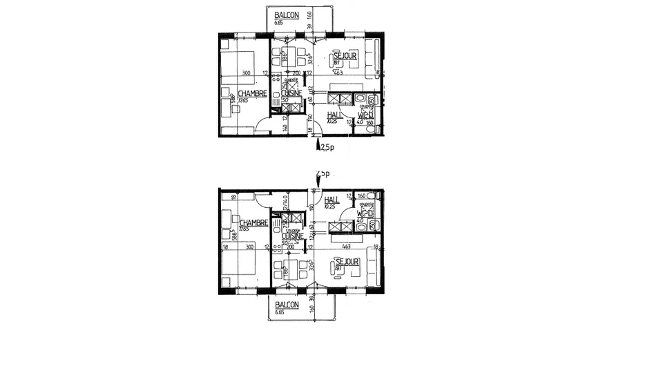 Joli appartement de 2½ pièces avec balcon