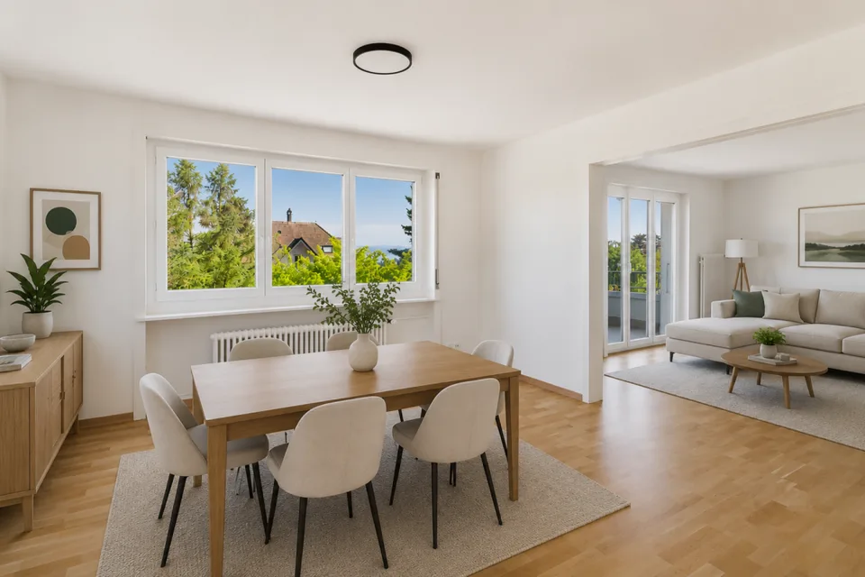 Corcelles, bel appartement de 3.5 pièces avec balcon, garage, place de parc – photo 8 sur 27