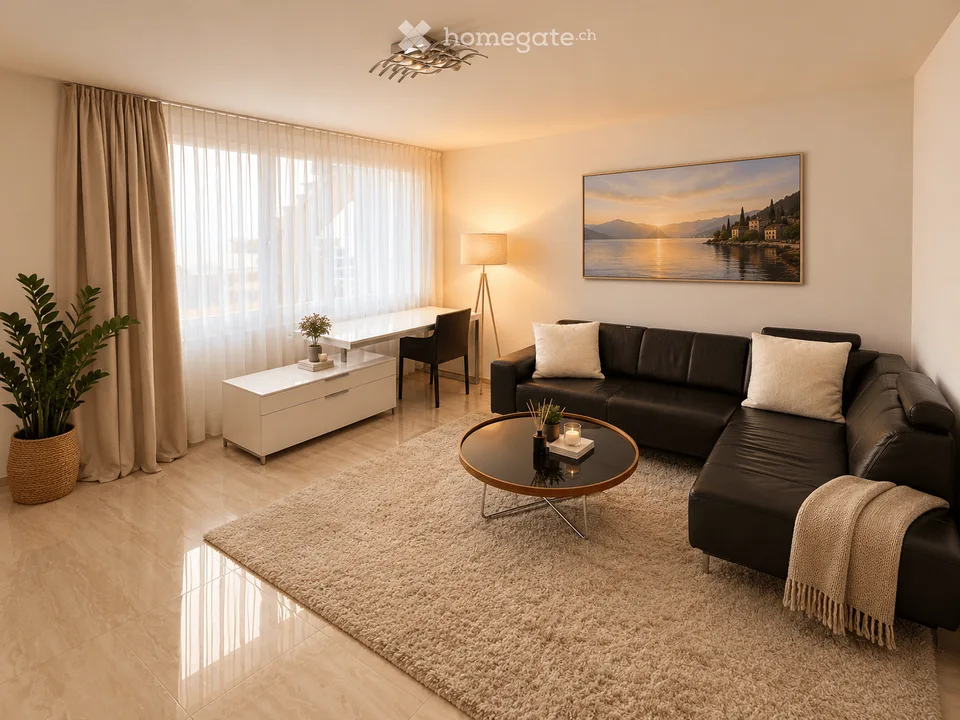 Appartement neuf, moderne avec une superbe vue sur le lac et un emplacement au bord du lac