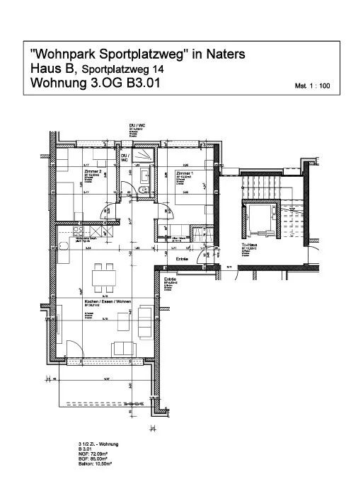 Komfortabel Wohnen in moderner Überbauung
