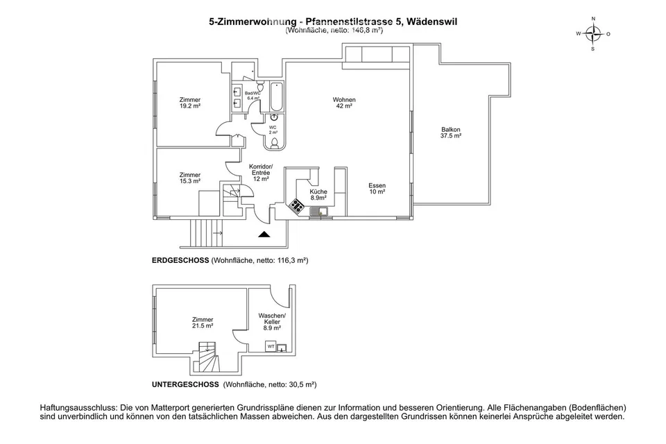 Traumhafte Terrassenwohnung mit unverbaubarer Sicht auf See und Berge – Foto 18 von 18