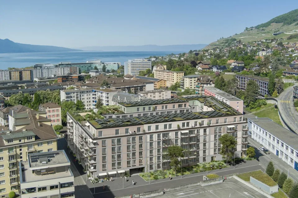 Commercial space of 99 m² in the heart of the Jardins en Ville project in Vevey – photo 2 of 3