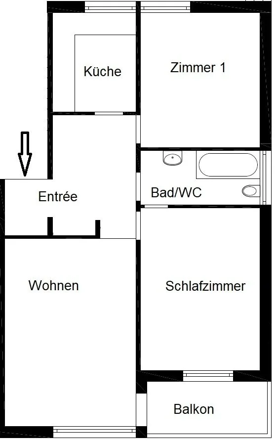 Attraktive Wohnung, nahe Bahnhof Lenzburg