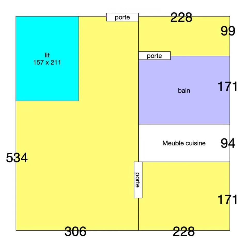Appartement 30 m² à Hauterive CHF 900./mois