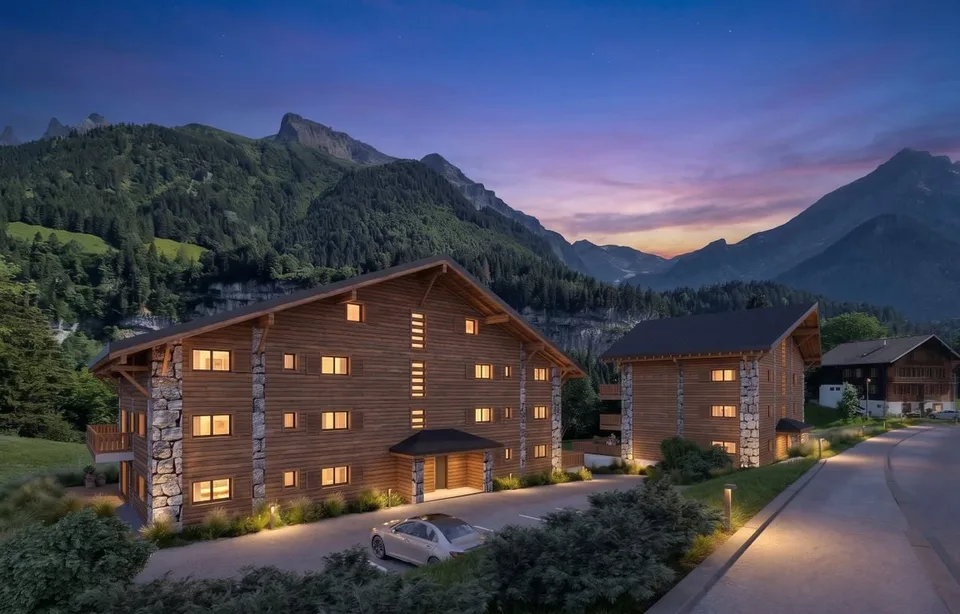 Neues Attikapartment mit 3.5 Zimmern in Champéry - Hauptwohnsitz - Verkauf auf Plänen (Los 23) – Foto 2 von 7