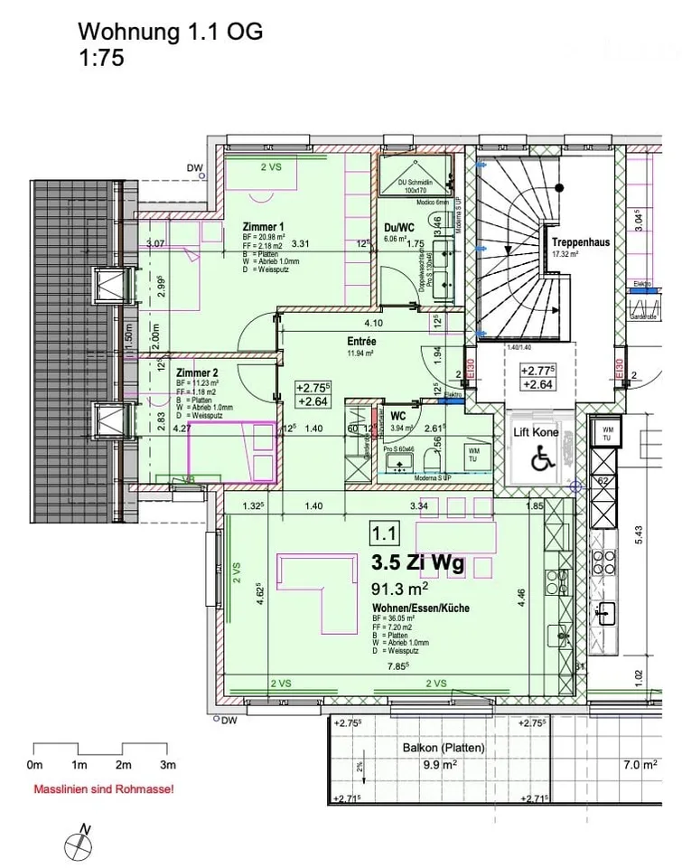 Recherche locataire pour grand appartement 3.5 pièces avec balcon, ascenseur, 1er étage