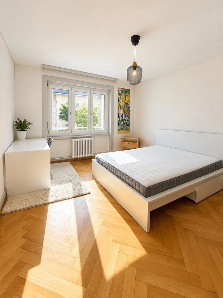 Dreizimmerwohnung im ersten Stock