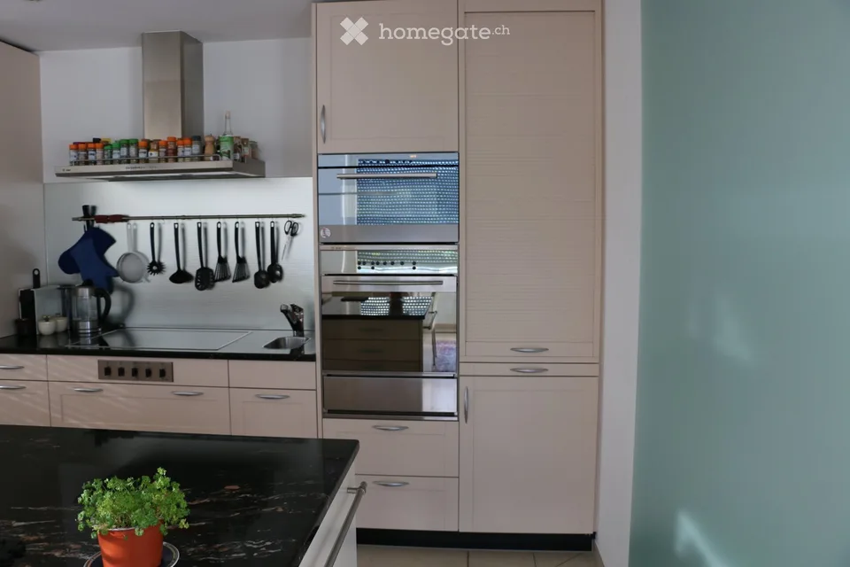 Appartement lumineux 4,5 pièces au dernier étage avec ascenseur et vue panoramique dans le centre villageois calme de Schwyz