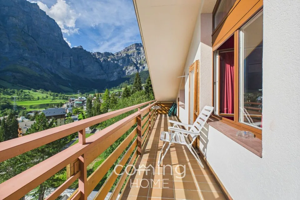Sonnige 2.5 Zimmer-Dachwohnung in Leukerbad mit Bergsicht – photo 24 sur 26