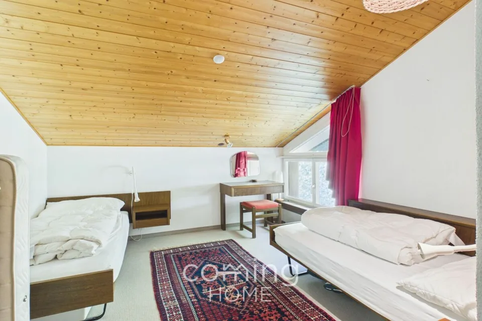 Sonnige 2.5 Zimmer-Dachwohnung in Leukerbad mit Bergsicht – photo 19 sur 26