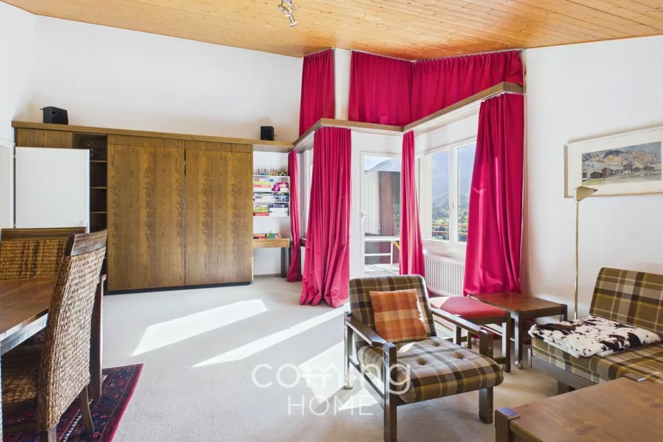 Sonnige 2.5 Zimmer-Dachwohnung in Leukerbad mit Bergsicht – photo 16 sur 26