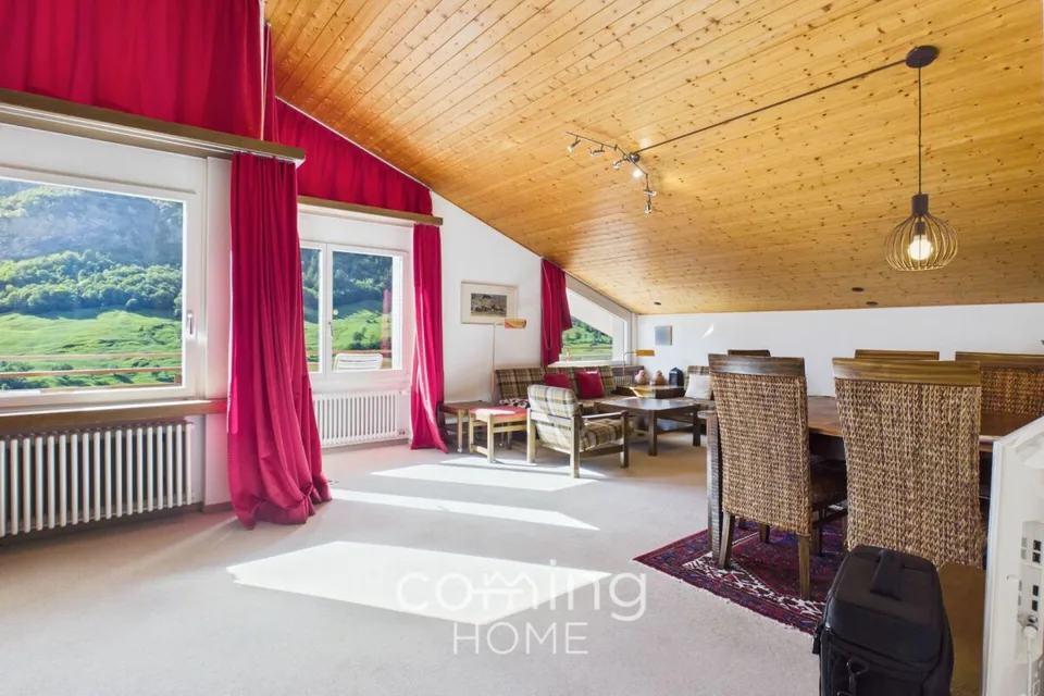 Sonnige 2.5 Zimmer-Dachwohnung in Leukerbad mit Bergsicht – photo 15 sur 26