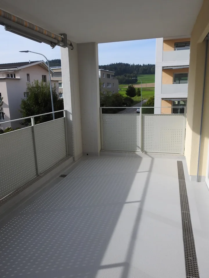Modern 3.5-room apartment with sunny balcony and laundry tower
