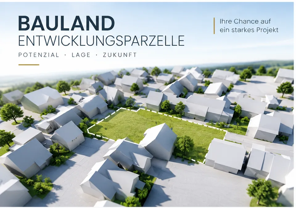Baulandparzelle 539 m2 mit bestehendem EFH in der Kernzone von Etti...
