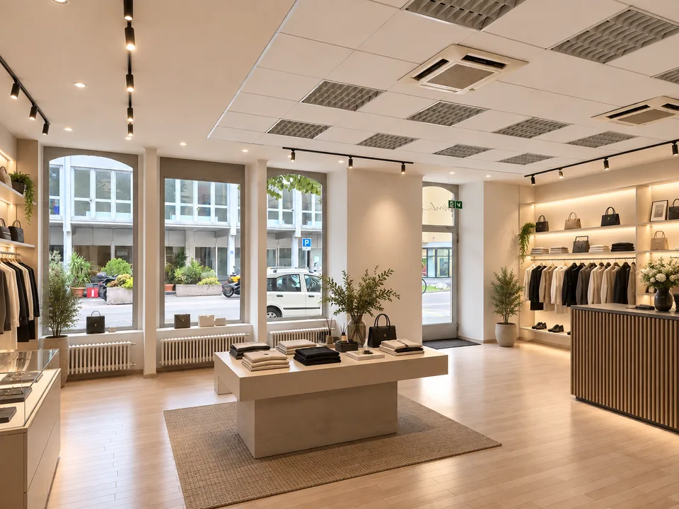 Location d'un espace commercial lumineux avec grande visibilité au centre de Chiasso – photo 2 sur 12