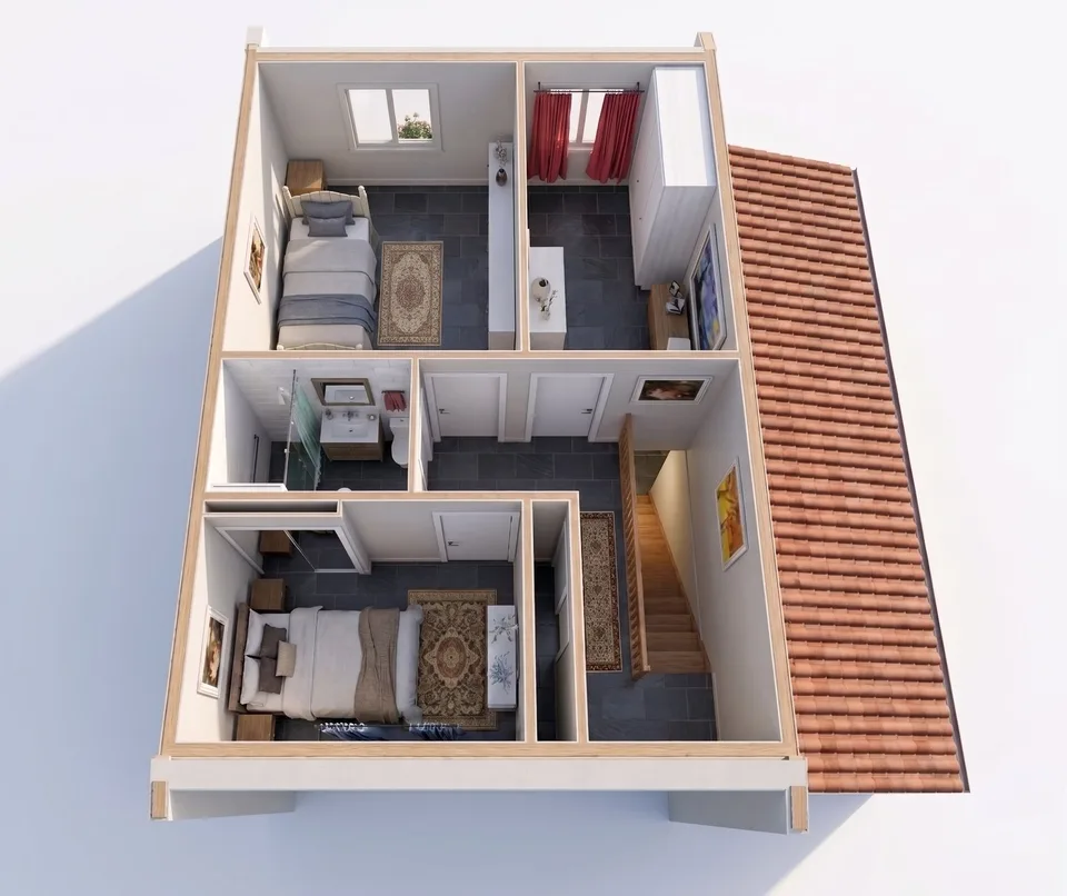 Charmant maison d'angle de 4,5 pièces avec jardin, vue sur les montagnes et potentiel d'agrandissement – photo 13 sur 14