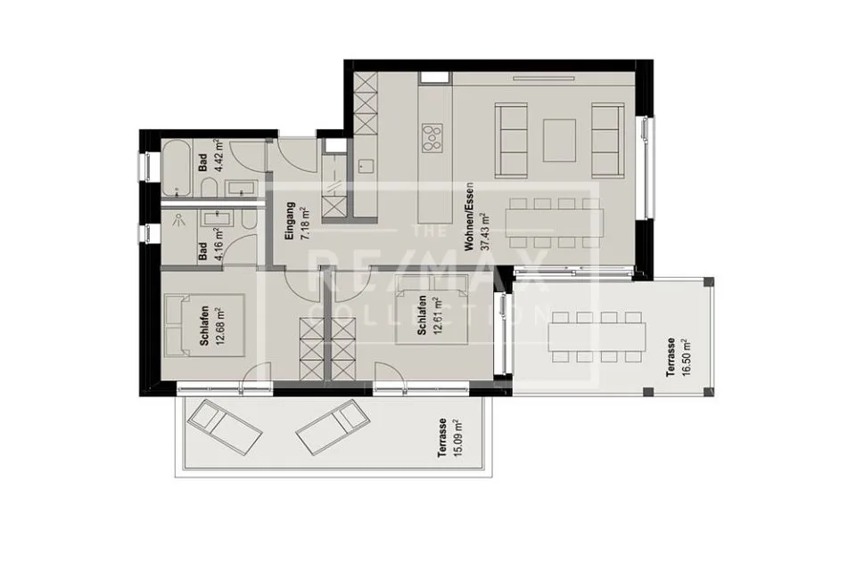 3½-Zimmer-Wohnung Neubau Ganschiersch - ERSTWOHNUNG – Foto 7 von 8