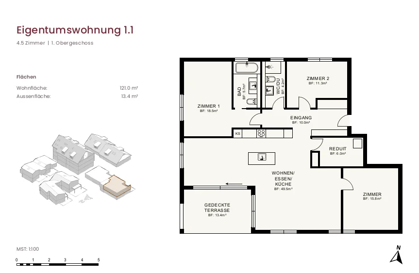 Projet de construction neuve "im Gärtli" Wilchingen - appartement 4,5 pièces – photo 4 sur 4