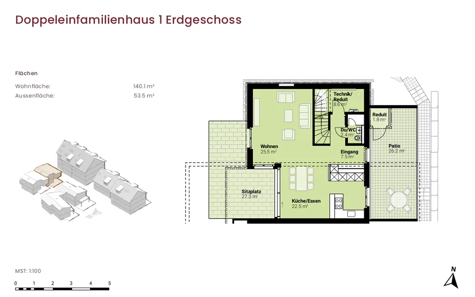 Neubauprojekt "im Gärtli" Wilchingen - Ihr modernes Doppeleinfamilienhaus – Foto 8 von 10