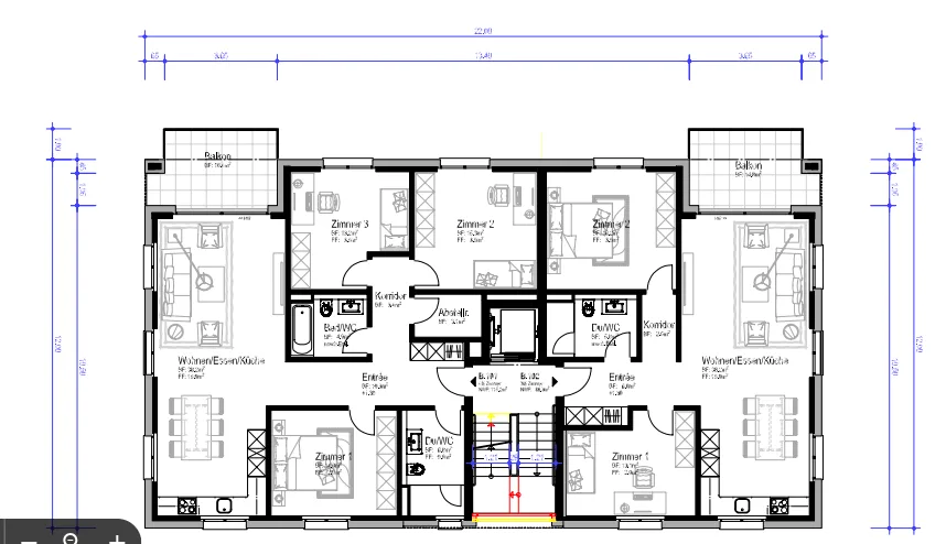 Appartement moderne 3.5 pièces selon les normes de propriété