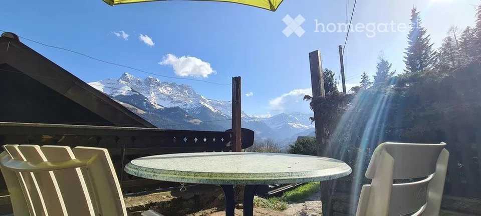 Schönes Apartment zur Miete mit Blick auf die Dents du Midi