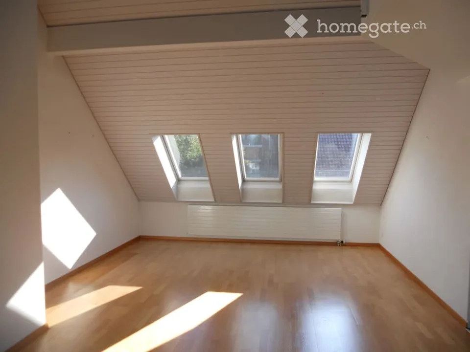Charmant appartement de 3.5 pièces en mansarde avec balcon et cheminée à Thalwil