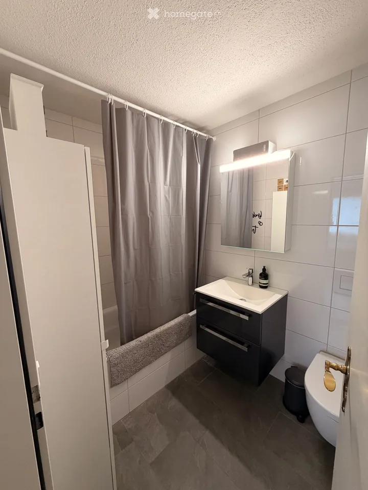 Charmante 2.5-Zimmer-Maisonette mit 30 m² Dachterrasse und Cheminée in Berikon