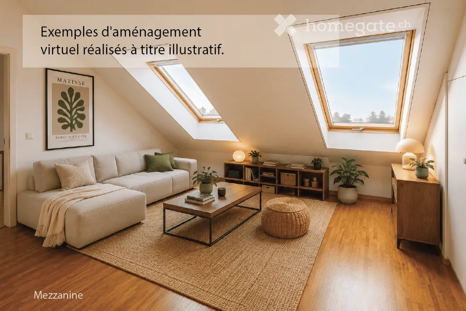 Duplex en attique 4,5 pièces – 135 m² – 3 chambres + mezzanine