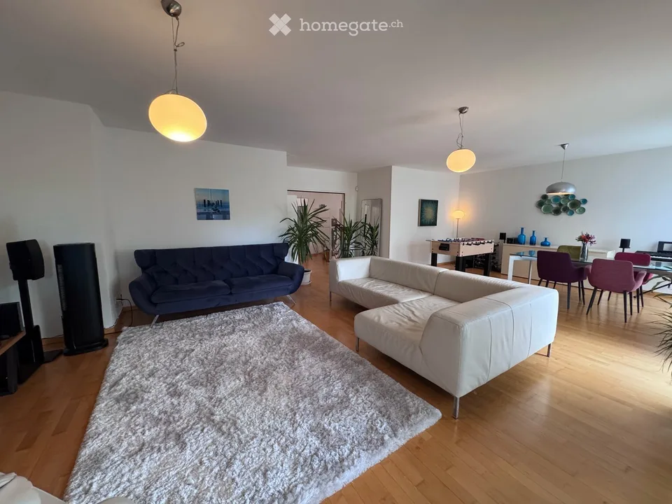 Geräumige 6,5-Zimmer-Erdgeschosswohnung mit privatem Garten und Terrasse
