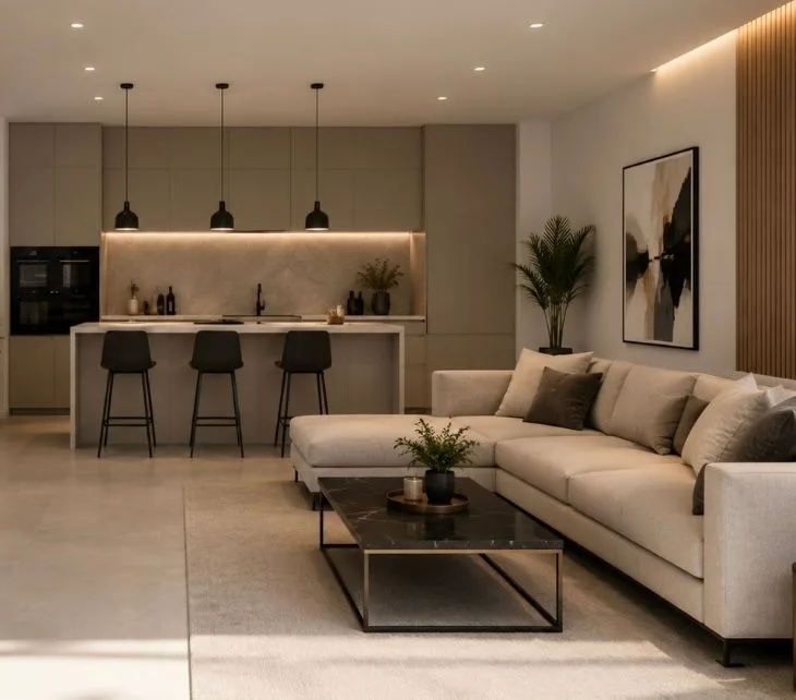 Nouvelle villa avec jardin privé
