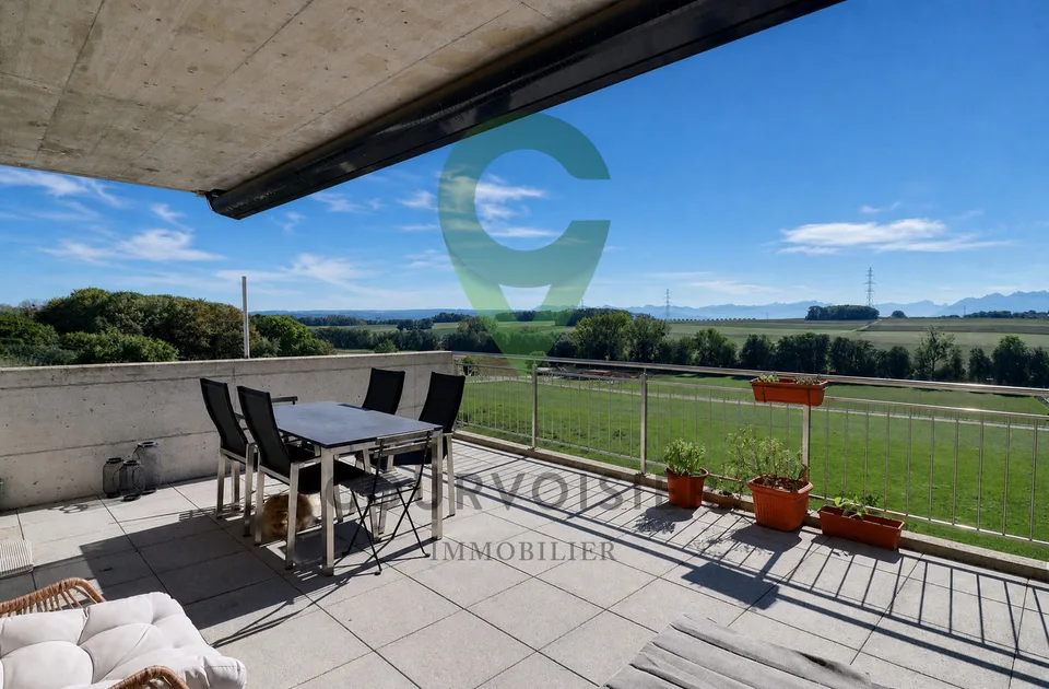 Bello appartamento di 3,5 locali con grande terrazza, a pochi minuti da Morges