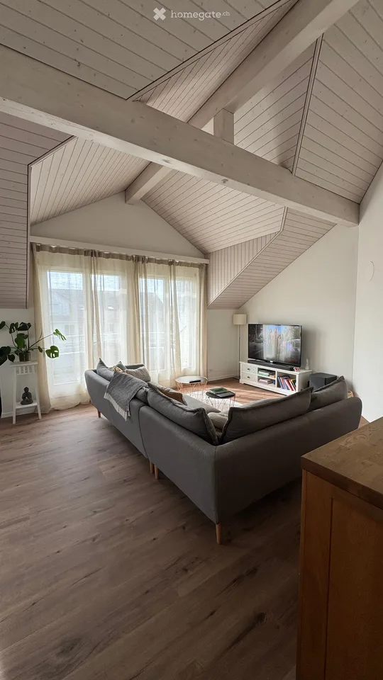 Charming 3.5-room attic apartment in Inwil