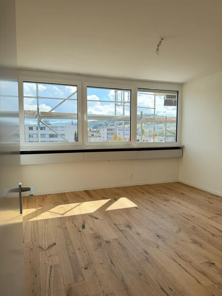 Neu sanierte 2.5-Zimmer-Wohnung mit schöner Aussicht