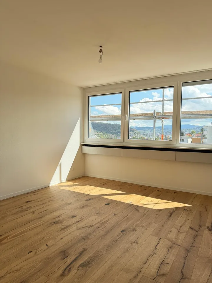 Neu sanierte 3.5-Zimmer-Wohnung mit schöner Aussicht